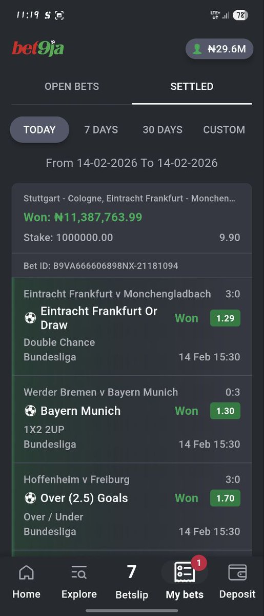 jujupunte's tweet photo. 11.3 Million naira boom confirmed ✅️✅️✅️🫶❤️✅️🙏✅️✅️✅️✅️✅️🍷

Bet9ja https://t.co/Nr9YihyKRZ