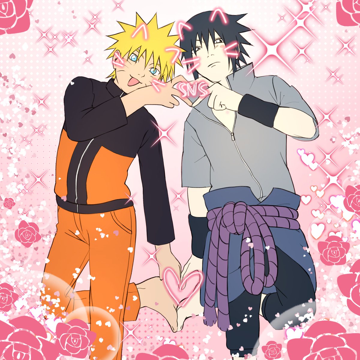 henkide_'s tweet photo. Happy Valentine's Day🫶👣

#sasunaru #narusasu #sns #sasuke #naruto #narutoshippuden https://t.co/91Clw1lqe4