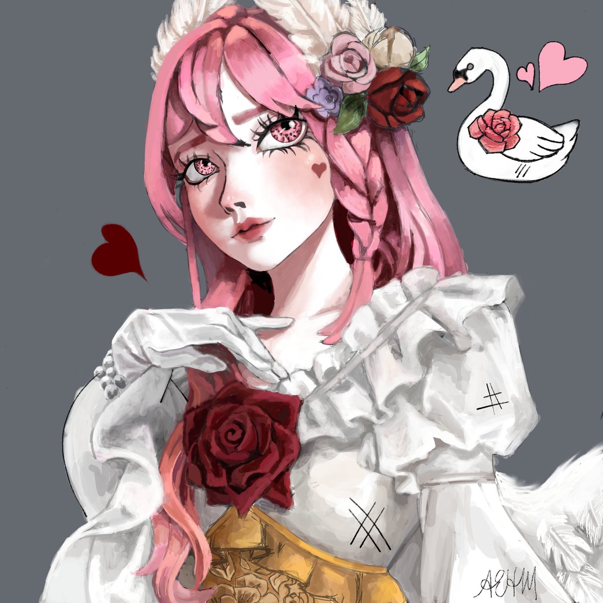 AEHM1000's tweet photo. Swan. 🦢🌹
#Enchantimals #AU #ValentinesDay https://t.co/YNRVpfLUFy