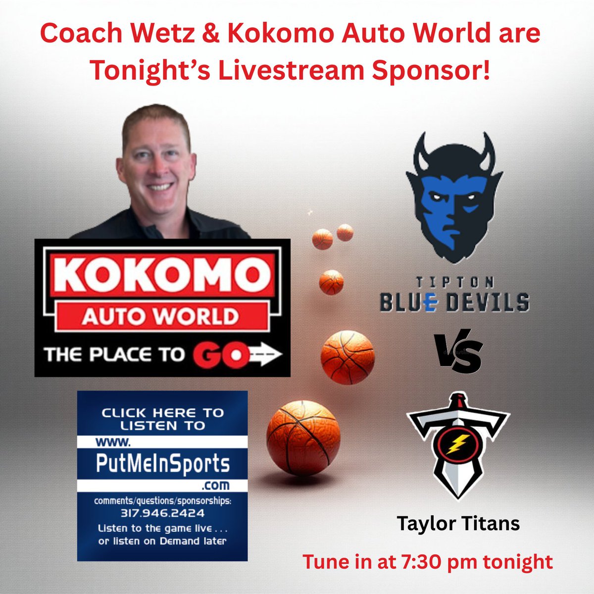 ChadWetz's tweet photo. https://t.co/jWXAfOHJRE
@TiptonHS @tiptonathletics vs. @Taylor_Titans 
 
@kokomoautoworld &amp; @ChadWetz  
#kokomoautoworld https://t.co/JOLlq7DZOG