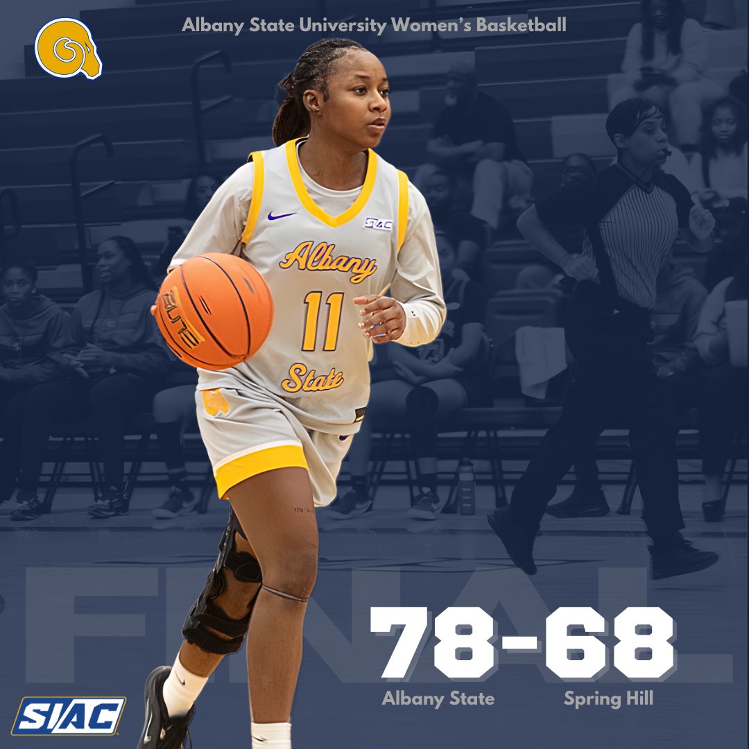WBB | Final

Lady Golden Rams secure road win against Spring Hill. Next up, Tuskegee University on Monday, February 16 for Play4Kay/Pink Game.

#creatinglegacies