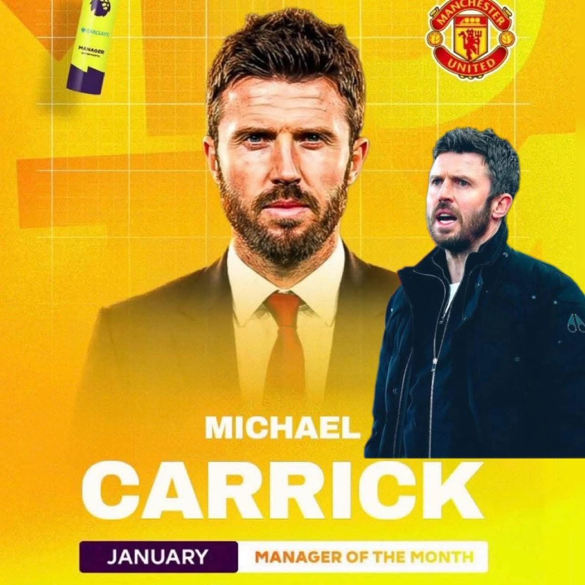 Ole and Carrick both Utd legends won their first PL Manager of the Month in January.
Both as Interim. United the only club with two interims to win the award.

Sometimes it’s written in the stars. The Universe has a weird way of giving you glimpses of Order in the Chaos.