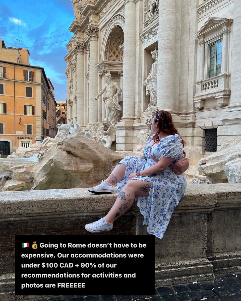 tessandsara13's tweet photo. Our pocket guide for ROME 🇮🇹
Save this for trip planning 📌

🇮🇹💰Going to Rome doesn’t have to be expensive. Our accommodations were under $100 CAD + 90% of our recommendations for activities and photos are FREEEEE https://t.co/W6eI3Uyr8F