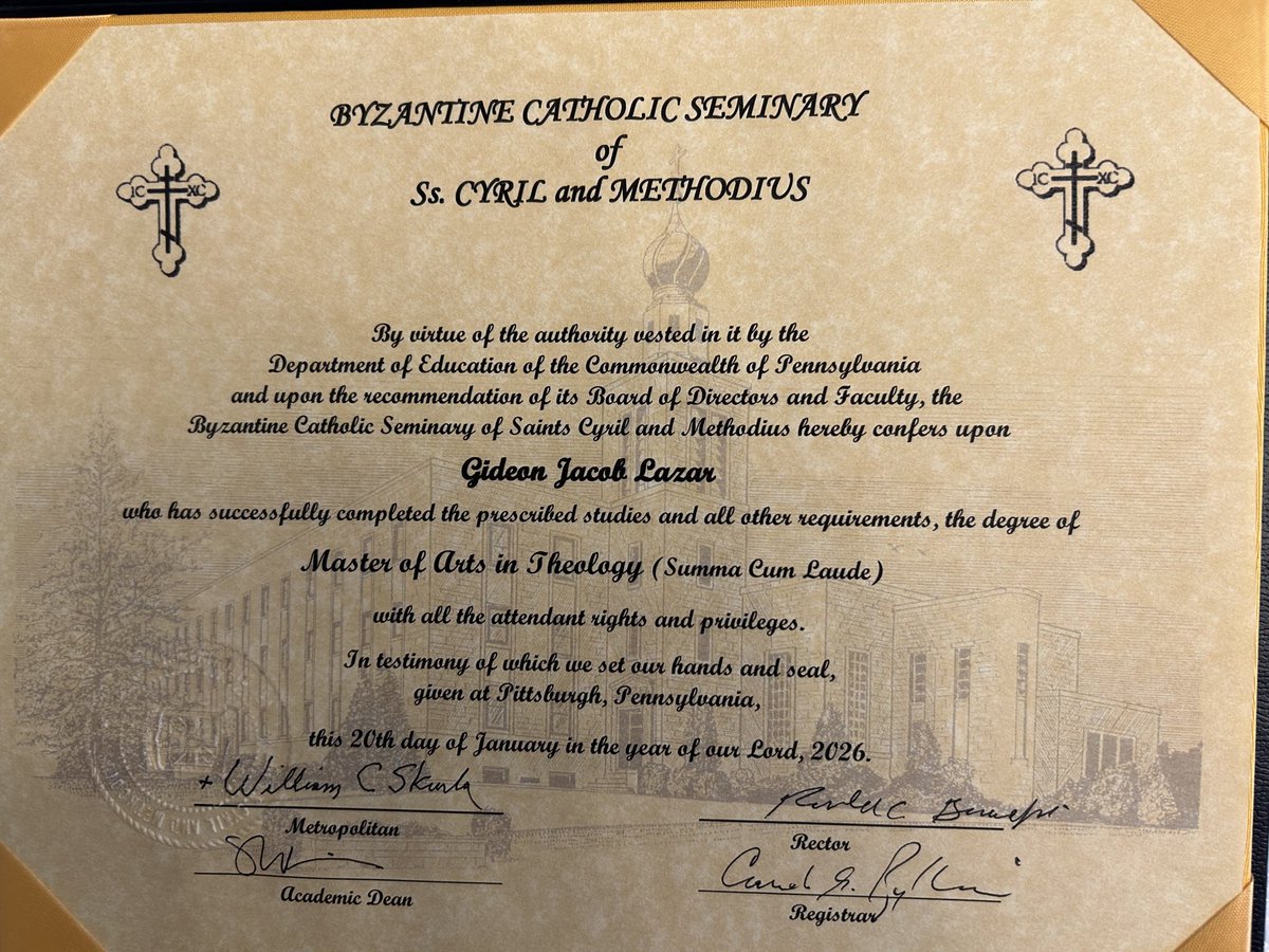 Gideon Lazar - The Byzantine Scotist tweet media