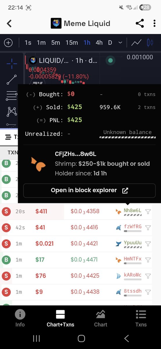 D1ZZEE's tweet photo. So @MemeLiquidio has been slowly rugging the whole community with $LIQUID dev related wallets been sending tokens and selling them off all day. No updates, no transparency because it was all a robbery. @toly careful interacting with these scammers https://t.co/AxfRSP0wLj