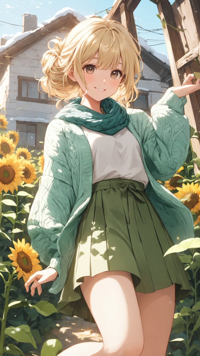 私の大好きなひまわり！🌻 𝒯𝒽𝑒𝓎 𝒶𝓁𝓌𝒶𝓎𝓈 𝓂𝒶𝓀𝑒 𝓂𝑒