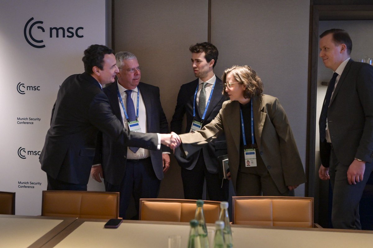 It was good to sit down with members of the German Parliament at the Munich Security Conference to discuss Kosova’s progress, its clear and decisive commitment to joining both the EU and NATO, and the ambitious plans for this mandate.