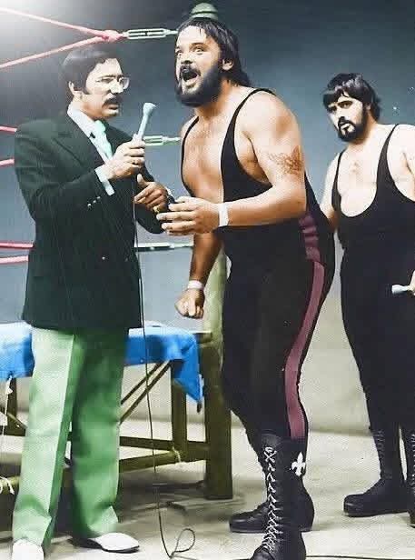 Frenchy Martin And His Partner Michel Martel (Brother Of  <a href="/RickMartel2021/">Rick Martel</a>) Before His Heart Attack In Porto Rico (1978) R.I.P. To Both Of Them 🙏🙏