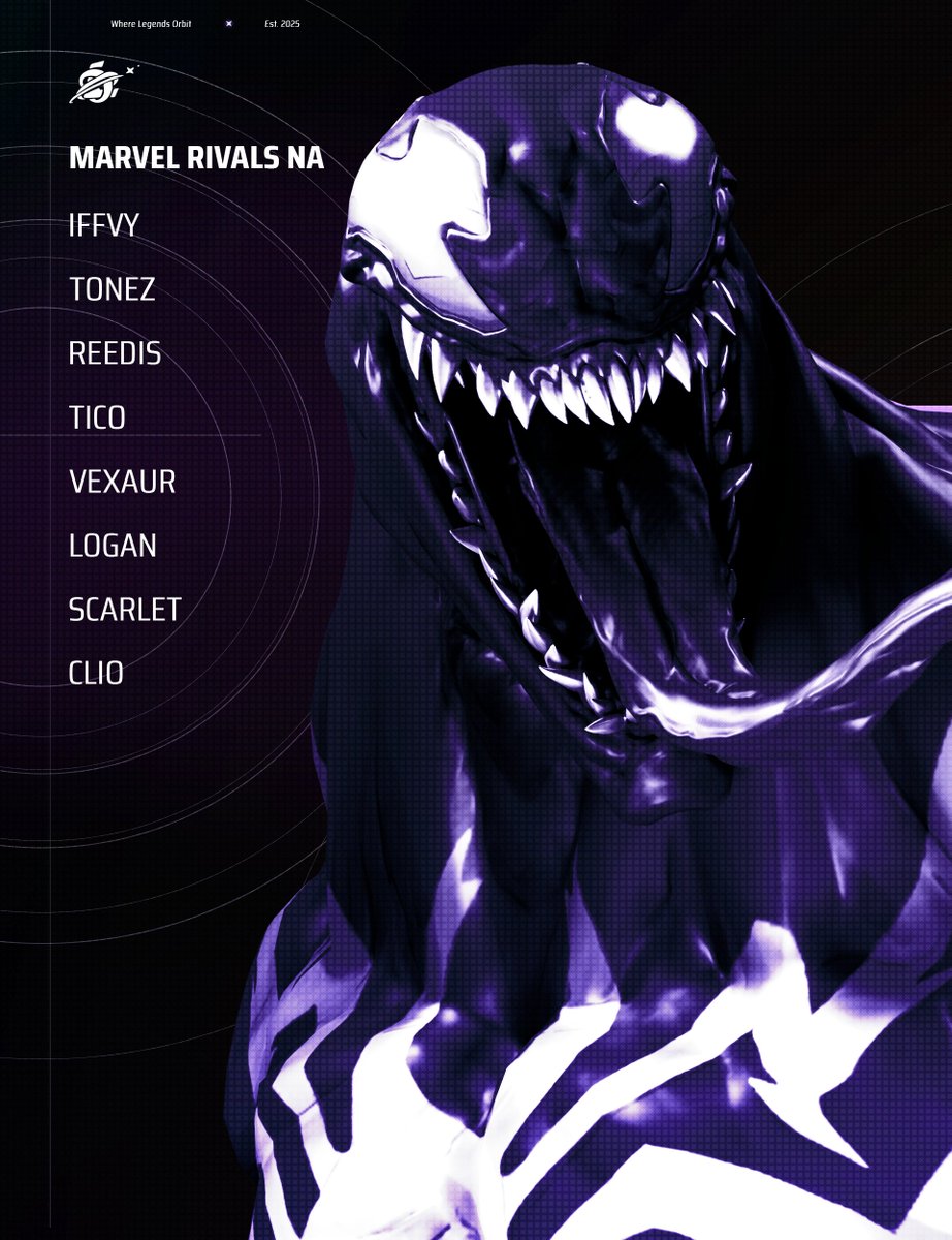 Did you think that was all? Think again.

Introducing LuneX NA for Marvel Rivals Championship!

🛡️ <a href="/iffvy_/">iffvy</a>
🛡️ <a href="/Tonezst/">ant</a>
⚔️ <a href="/Reedis23/">Reedis</a> 
⚔️ <a href="/tico/">tico</a>
⚔️ <a href="/vexaurlol/">vexaur</a>
🫴 <a href="/lxganmr/">Iogan</a>
🫴 <a href="/scarlet9xo/">scarlet</a>
🫴 <a href="/xoclio/">clio</a>

#WhereLegendsOrbit | #MarvelRivalsChampionship