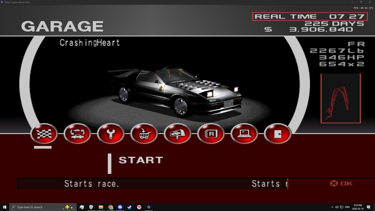 Hec_Gaming's tweet photo. Just beat everyone in stage 1, including Jintei using this underpowered FC. I only have the racing exhaust and weight reduction from the mileage parts. Also, no SS since I'm going for the hardcore retro achievements ^_^ https://t.co/tAy6zc2Rak