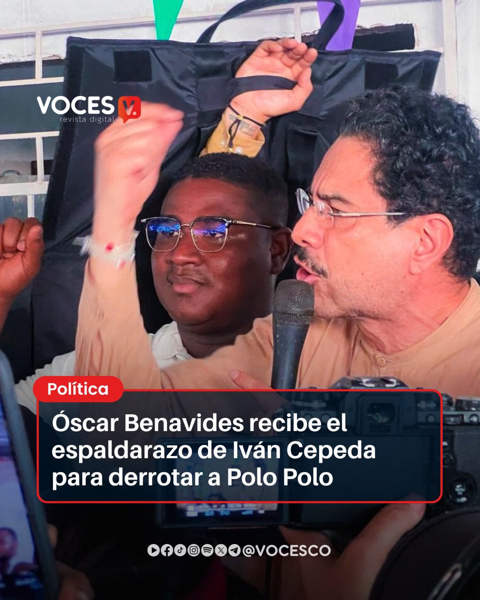 #Voces | El candidato a la Cámara por la circunscripción especial afro, <a href="/ODBenavidesA/">Oscar Benavides</a>, continúa ganando visibilidad en el escenario político nacional tras recibir el espaldarazo del candidato presidencial Iván Cepeda, con quien compartió tarima el pasado 10 de febrero en