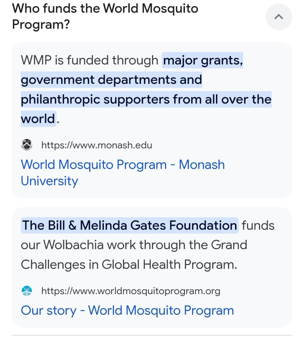 Vous serez heureux d'apprendre que notre ami apprenti sorcier Bill Gates (oui celui dont Epstein dit qu'il veut donner des antibios à sa femme à son insu pour une MST qu'il aurait chopé avec une russe) financé des fermes à moustiques génétiquement modifiés "pour notre bien".

Un