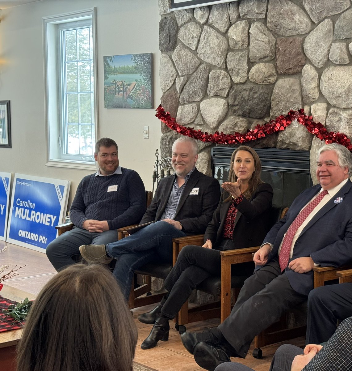 OntarioPCParty's tweet photo. The #YorkSimcoe PC Association showed the love to youth members this #ValentinesDay, hosting a fireside chat with Caroline Mulroney and a panel of local leaders from across #YorkRegion to discuss careers, mentorship, and putting your best self forward. https://t.co/0aCBUb74ej