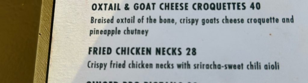 Shabbae246's tweet photo. Restaurants in Barbados is the biggest scam. 28 dollars for some fam chicken necks…… I could go Granny’s, get them for 5 dollars and buy a bottle of sriracha sauce from Massy. https://t.co/A7dU2uXk6Y
