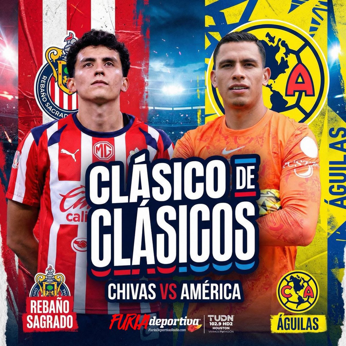 #FuriaDeportiva

Chivas recibe al América en una semana especial: el Rebaño llega como favorito con paso perfecto, mientras que las Águilas atraviesan momentos de incertidumbre de cara al duelo más esperado de la Liga MX.

#ClasicoNacional #Chivas #América #LigaMX