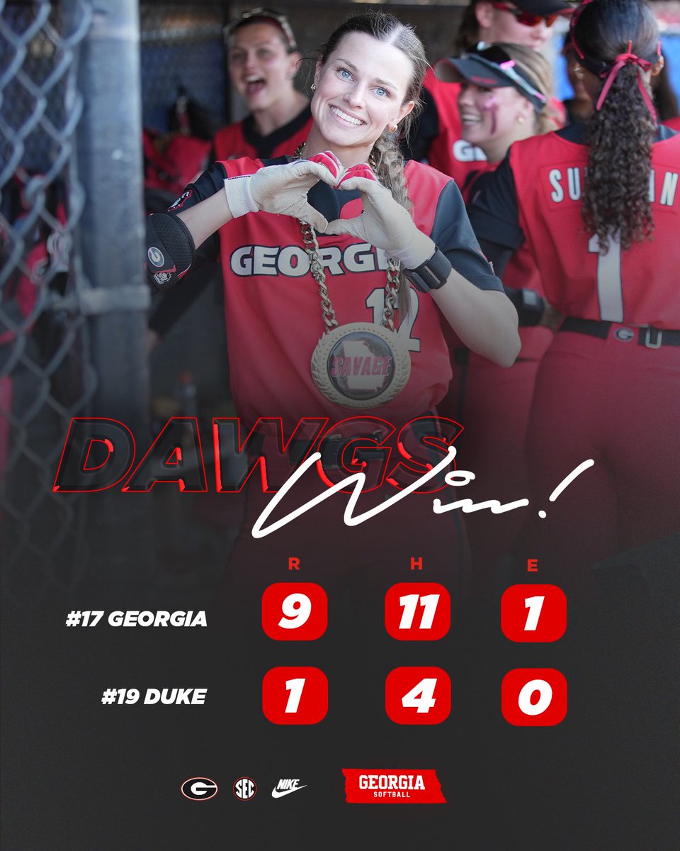 Georgia Softball tweet media