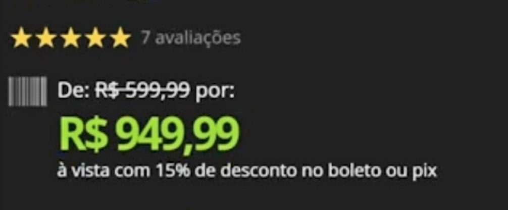 Memória tá tão osso que até as ofertas estão como?