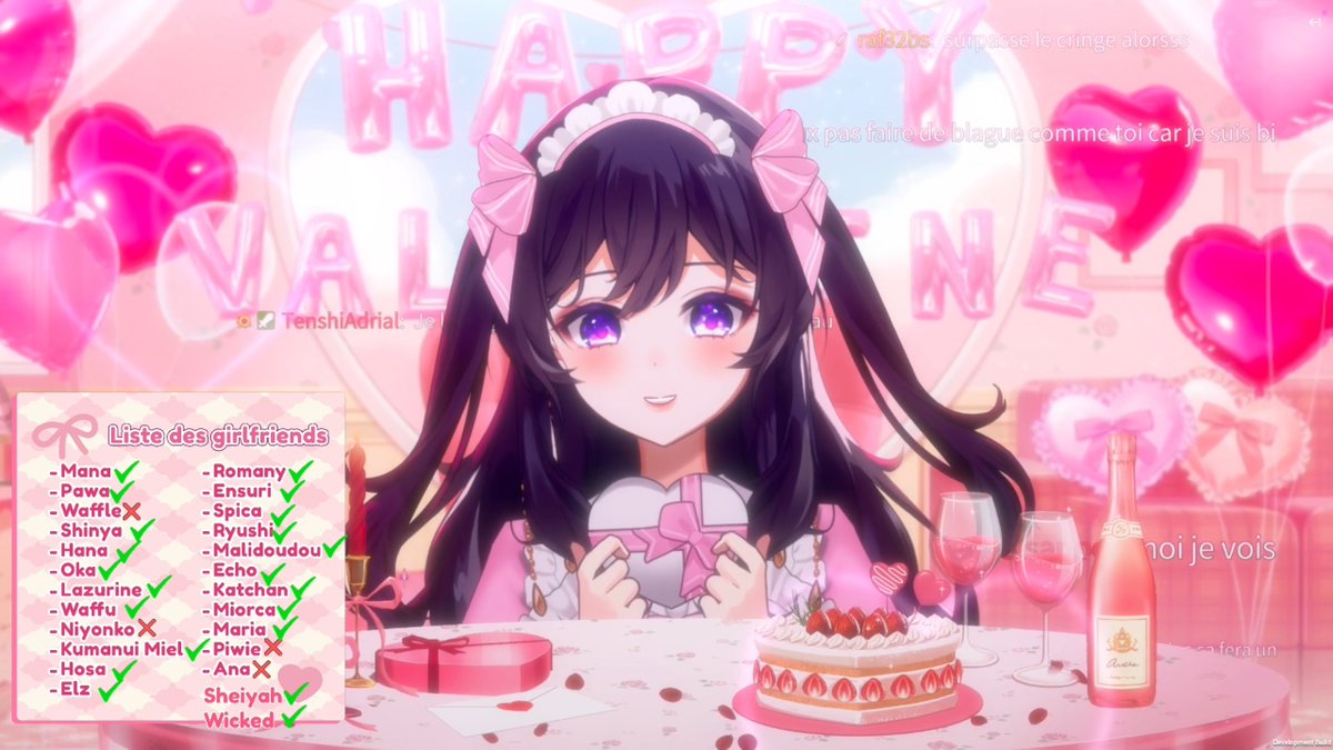 💗MERCI A MES 21 GIRLFRIENDS POUR HIER

Hier j'ai fait le stream de la folie... J'ai appelé des VTubeuses Françaises pour être mes Valentines ET J'AI REUSSIS A AVOIR 21 BELLES DAMES DANS LA POCHE!!

😳😳😳