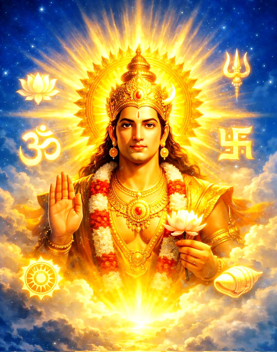 ॐ भूर्भुव: स्व: तत्सवितुर्वरेण्यं 🌞
भर्गो देवस्य धीमहि धियो यो न: प्रचोदयात्🚩

सूर्य देव की स्तुति करने से आरोग्य, तेज, और
यश की प्राप्ति होती है "जय कश्यप नन्दन" 🙇🏻

#Surajdev #जय_सूर्यदेव #सुप्रभात 
#sundayvibes #SanatanDharma