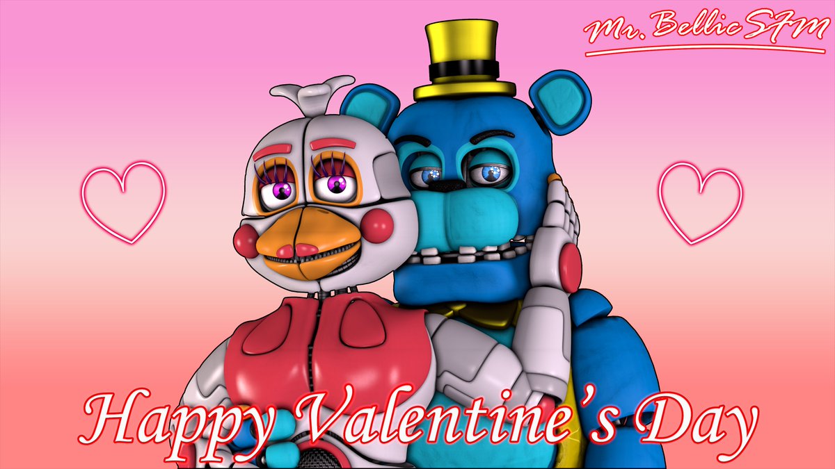 Mr_BellicSFM's tweet photo. ❤️Happy Valentine's Day ! ❤️#SFM #FNAF #FNAFOC #FuntimeChica #FiveNightsAtFreddys https://t.co/zzKsCAFRj8