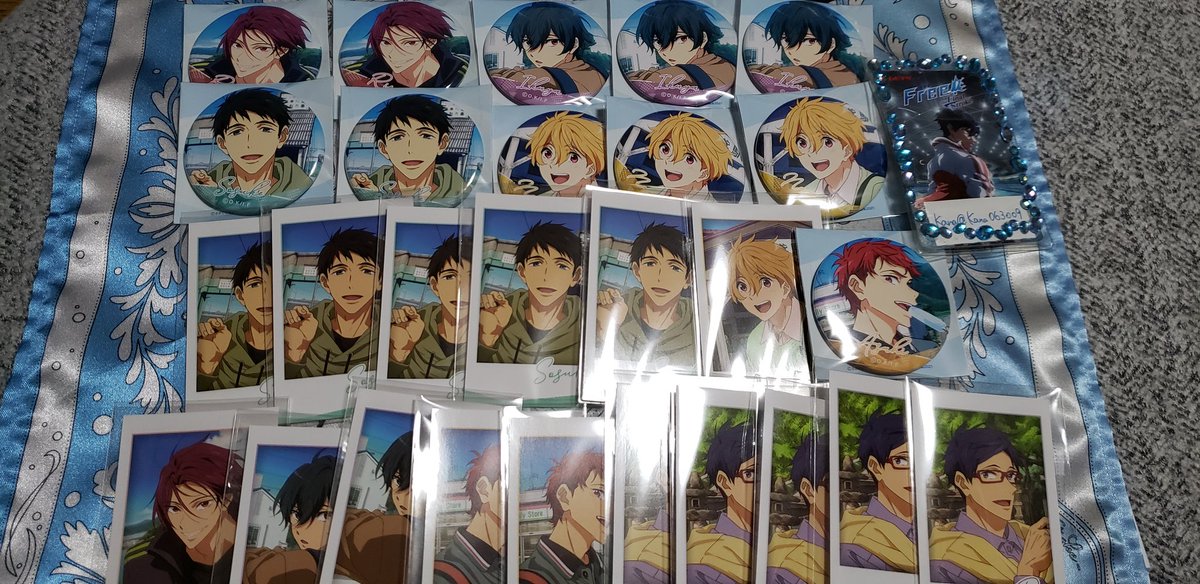 交換・譲渡】Free! FS 缶バッジ コレクション フォトカード hometown