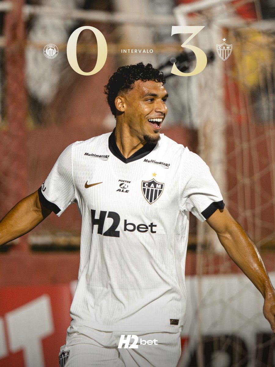 Atletico's tweet image. Fim de primeiro tempo: Itabirito 0x3 Atlético.

⚽ Victor Hugo, Hulk e Scarpa marcaram para o #Galo!

#VamoGalo #ITAxCAM 🏴🏳️