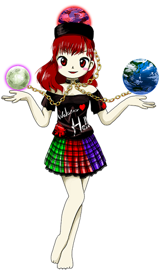 dailytouhous's tweet image. The Touhou of the day is: Hecatia Lapislazuli!