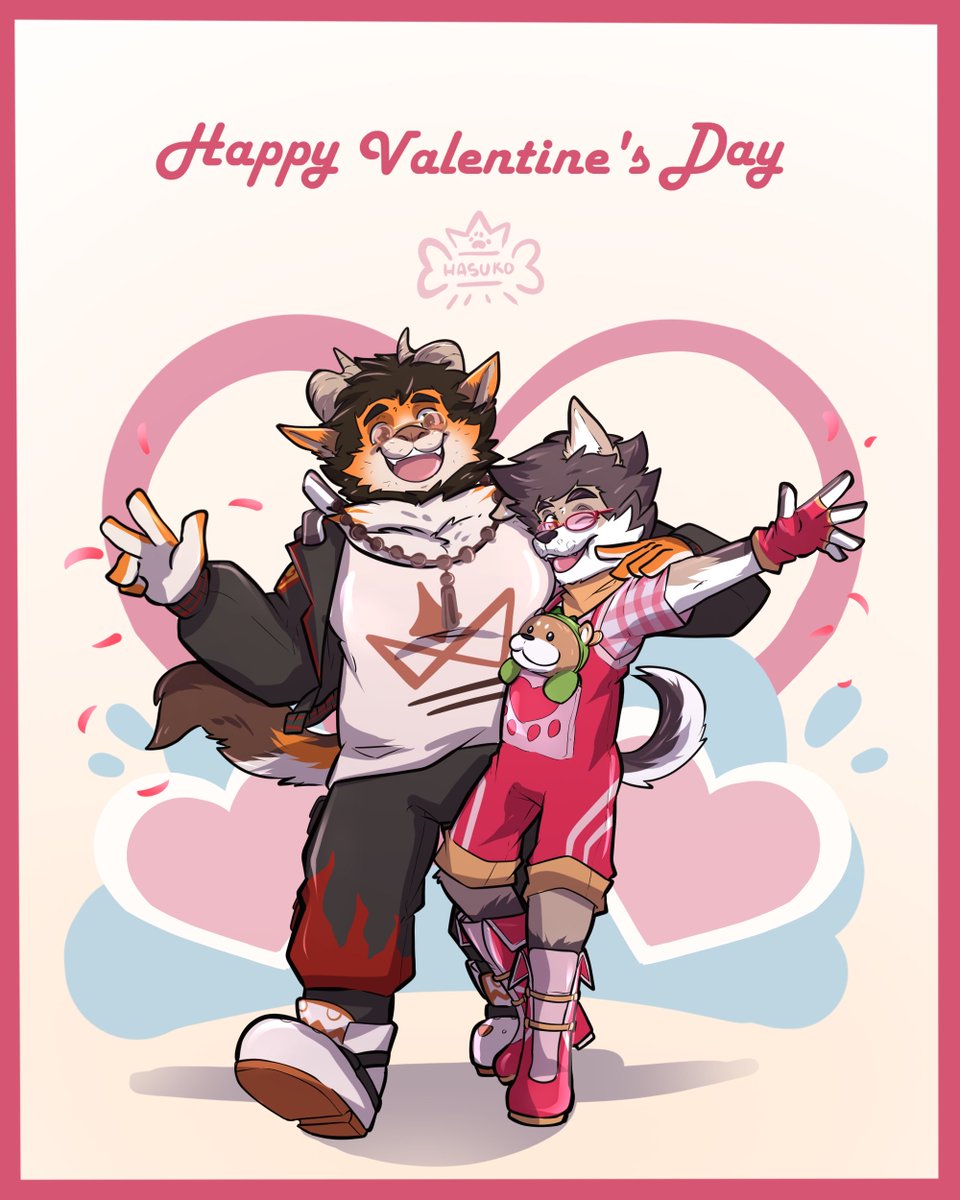 Before the day ends, and because I forgot to post this earlier - teehee （=´∇｀=）-
<a href="/DanteCatDragon/">Dante |MichoDragon|</a> and I hope you all had a great Valentine's Day with your loved ones!  🩷