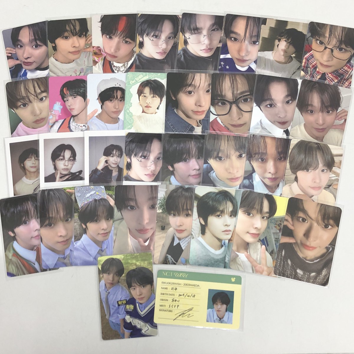 入荷情報】 #NCT #NCTWISH NCTWISHリクくんのトレカがまとまって入荷
