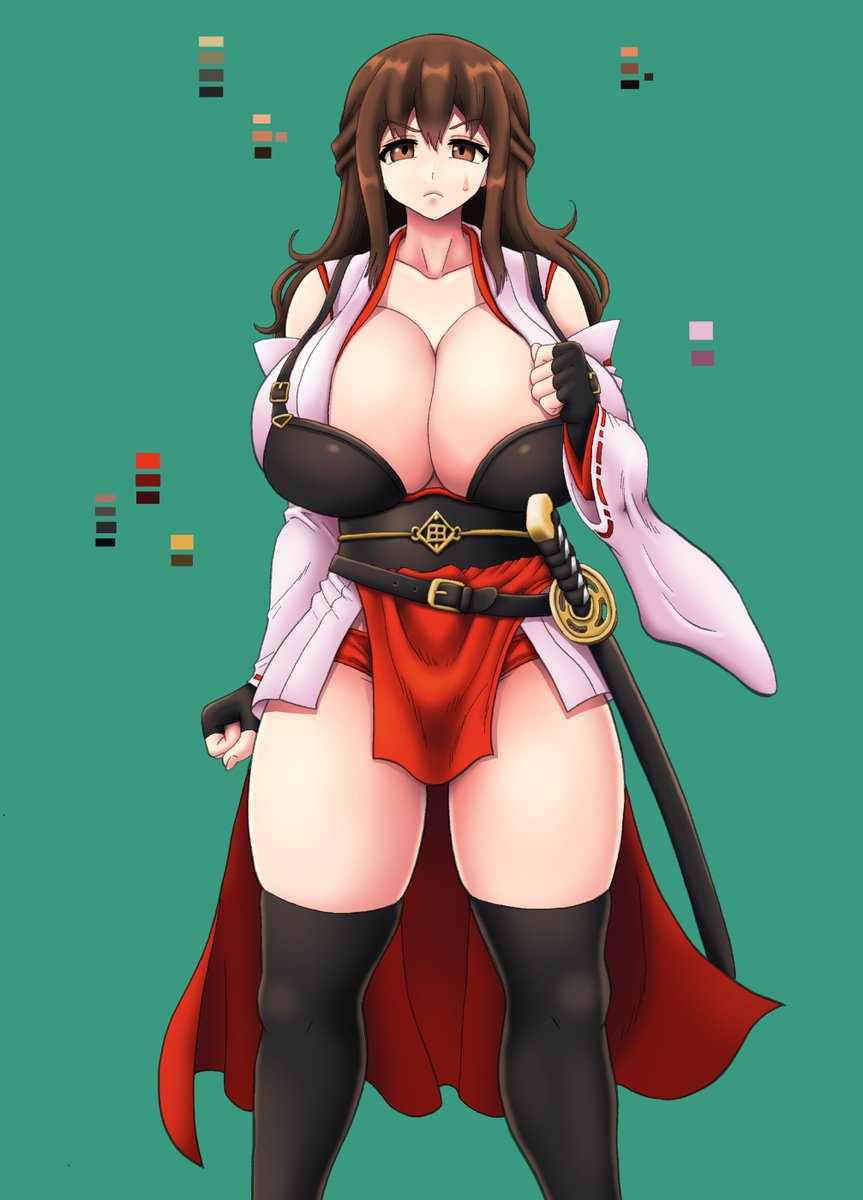 次回作のヒロイン 
こんな感じの色合いになりましたー 