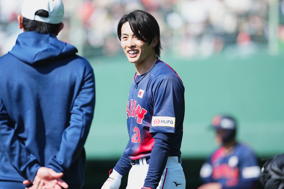 Fullcountc2's tweet photo. 【侍ジャパン宮崎合宿🇯🇵】

#周東佑京 選手🌟

侍ジャパンでは背番号「20」

ユニホームが似合います👀

Photo by Yasushi Kobayashi https://t.co/mi6OD2iUTo