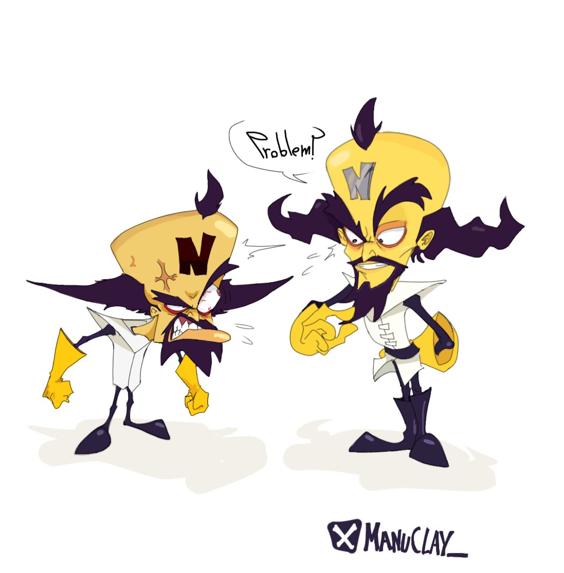 Manuclay_'s tweet image. Yeah... Those two wouldn't really get along! #CrashBandicoot