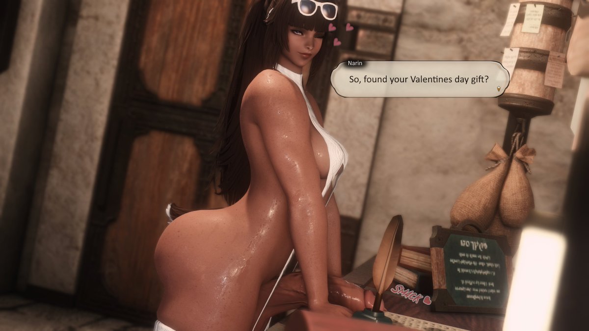 Running late on picking out your Valentines day gift? Don't worry, surely this Bun's shop has something you can get at the last minute.

Just don't get too distracted by that available shopkeep.