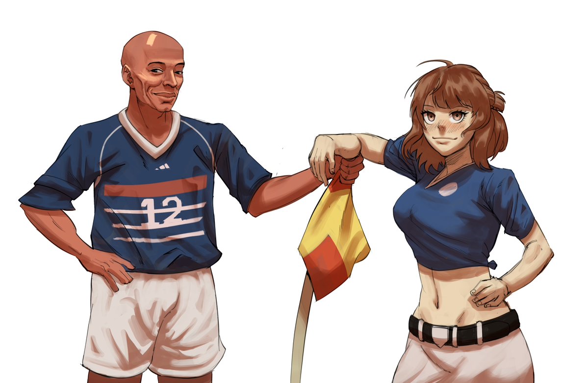 ZerooArt's tweet image. Teirei Anri and Thierry Henry