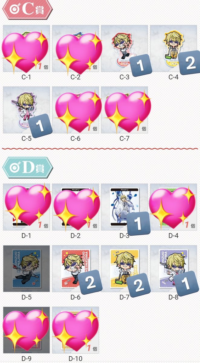 譲渡】平和島静雄 生誕祭2026年くじ (譲)A-3、他賞(等身以外)から4点