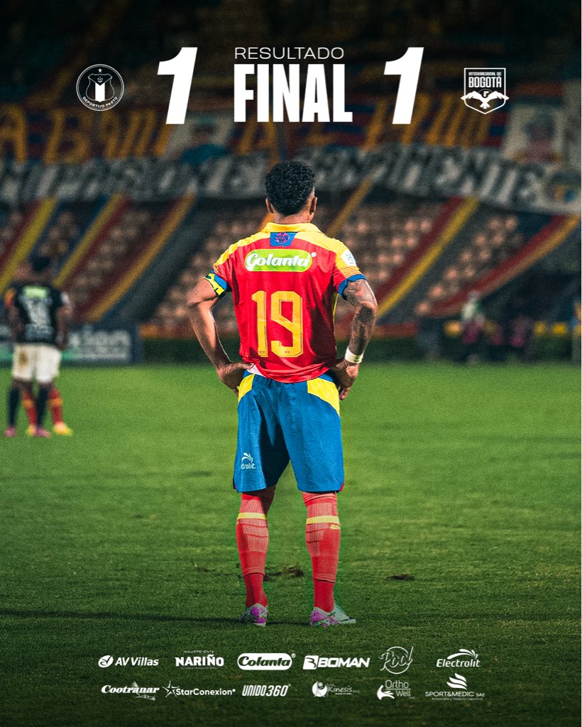 cuyigans_pasto's tweet photo. Un punto en el Fortín 🤝
Sí, lo ideal era ganar pero se sabía lo difícil que era el partido, digno de lideres.
Sé ve mas confianza, jerarquía y la actitud del equipo peleando hasta el final.🔴🟡🔵

#VamosPasto 🌋🌋

📸DeporPasto https://t.co/ECJlEvGLhx