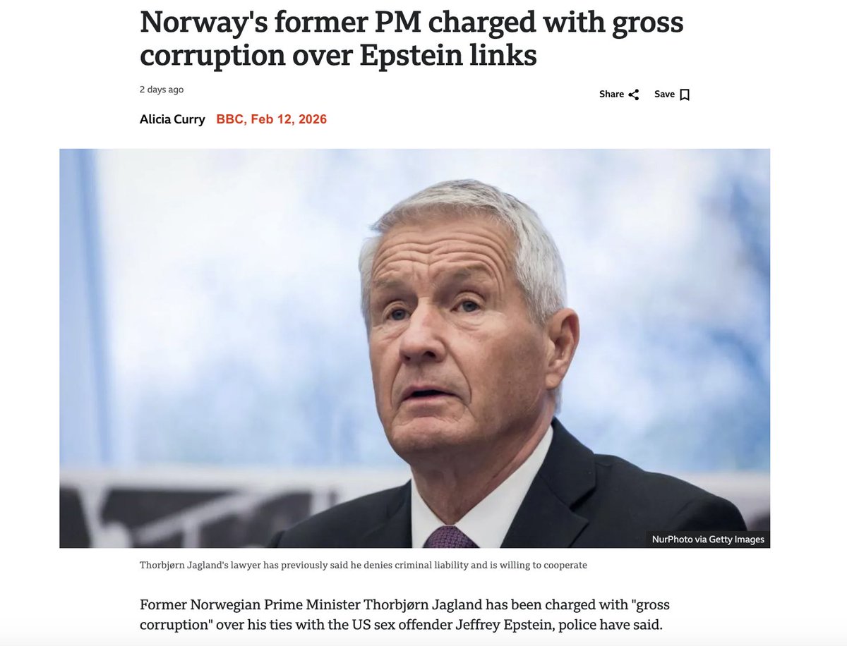 Todd Blanche &amp; Pam Bondi are mocking us on the Epstein files. Their letter on the redactions explains nothing. Their list of "politically exposed persons" in the files has Marilyn Monroe and Elvis Presley but not Norway's Thorbjorn Jagland who was just arrested over Epstein. 1/