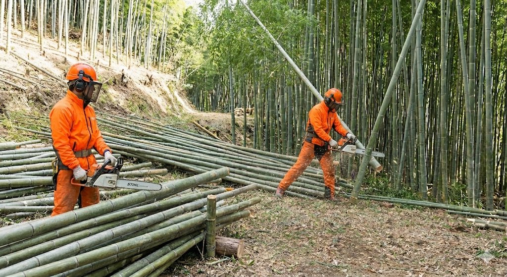 竹の伐採ゴミは莫大な量になります。竹藪（竹林）というのは、竹が所狭しと林立している。竹を全て伐採すると、そのゴミの量は雑木林と比べ物にならないほど多い。竹は長くて重たいので、家屋が近くにあると伐採の難易度も上がる。放置竹林の整備は、一般人の予想の数倍の金がかかります。処分費用を下