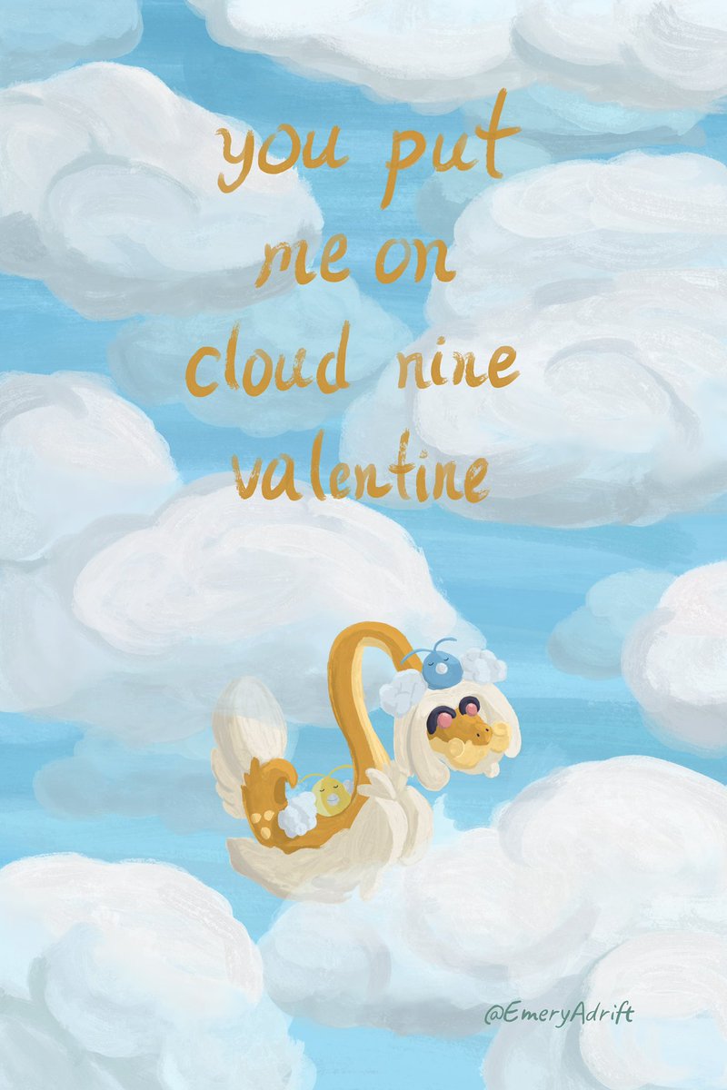 EmeryAdrift's tweet photo. Valentine’s Card 3/4 💛 #Valentines #Pokemon #digitalart https://t.co/KkKNcN6KWZ