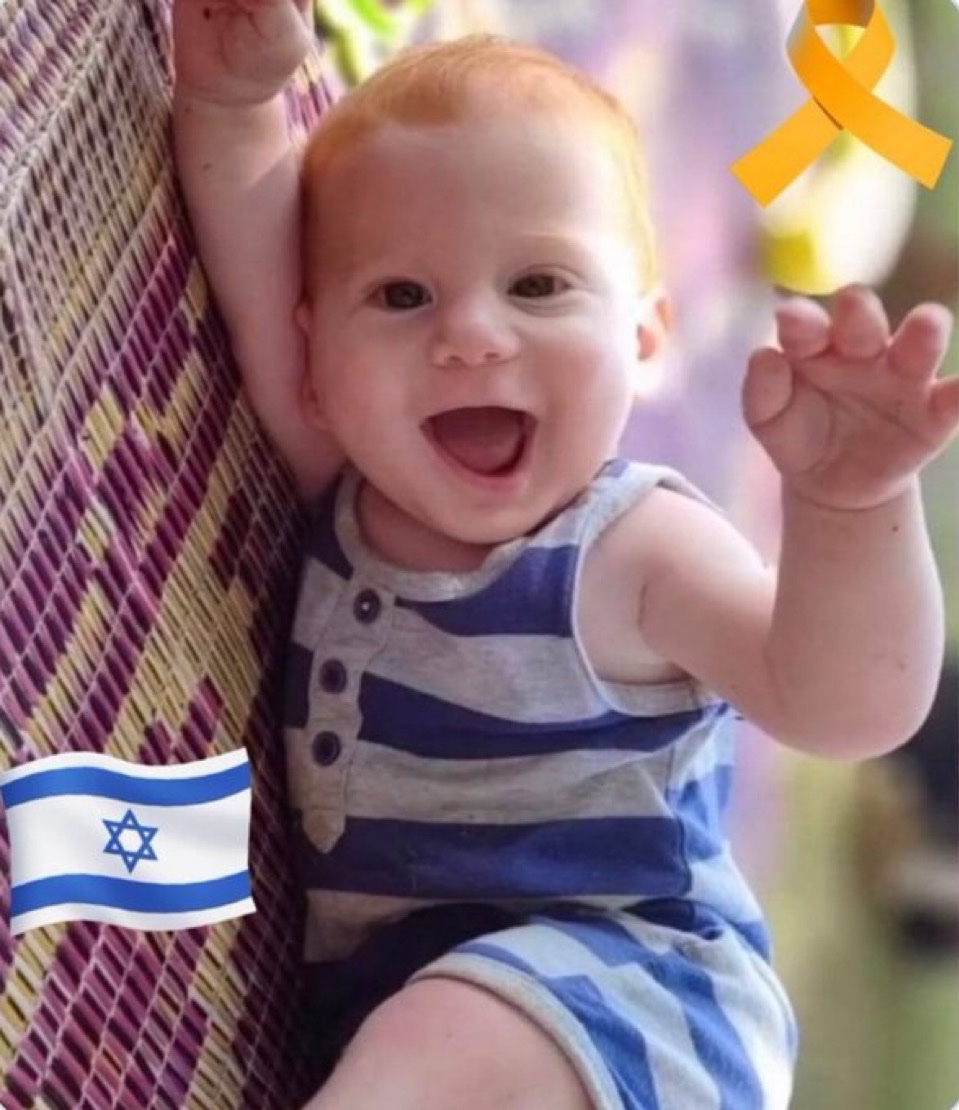 Every day, we remember Kfir Bibas.

He was murdered by Gazans when he was 8 months old.

We will never let his story be forgotten.