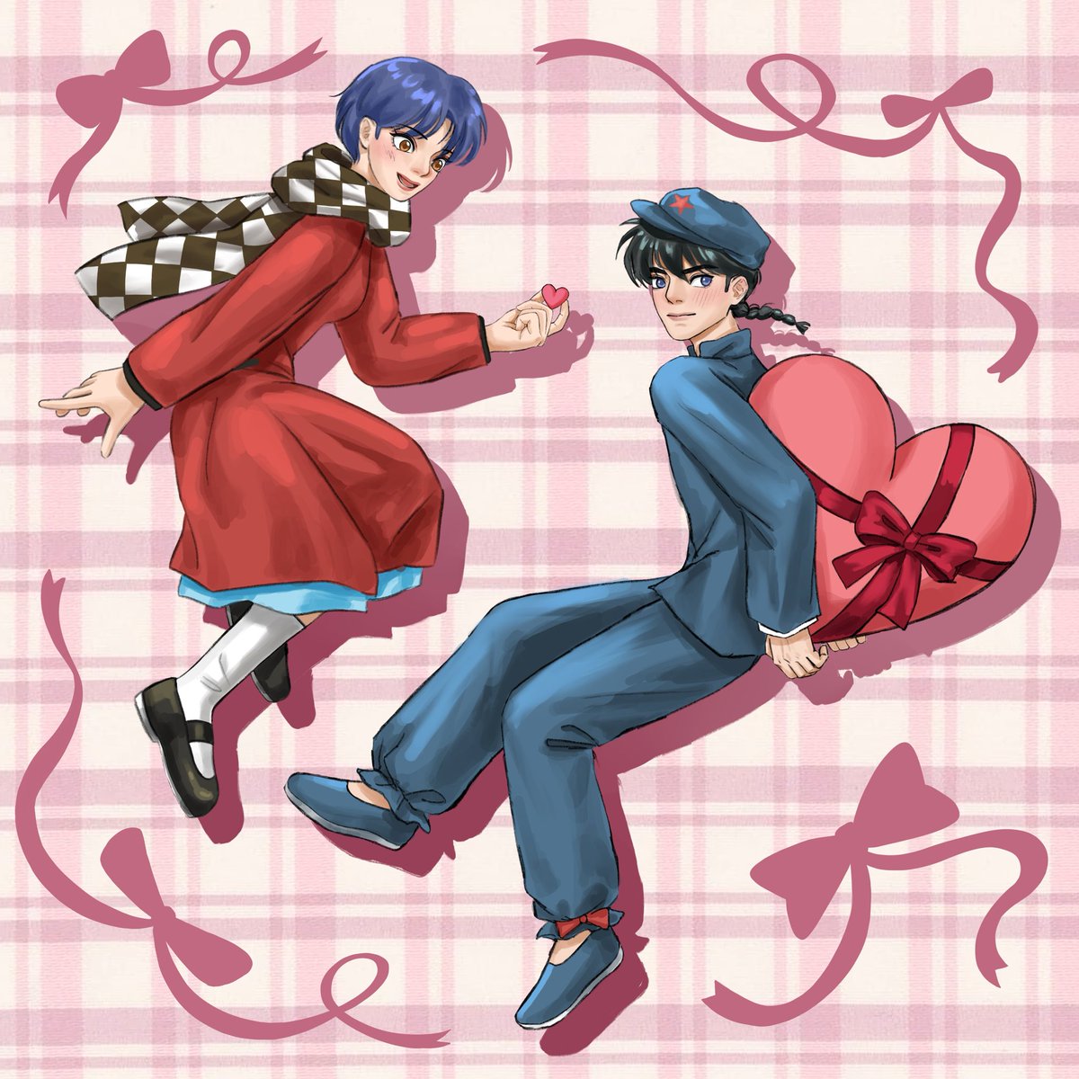 Happy Valentine’s Day💗
#란아 #ranma #らんまアニメ #乱あ #란카네 #란마