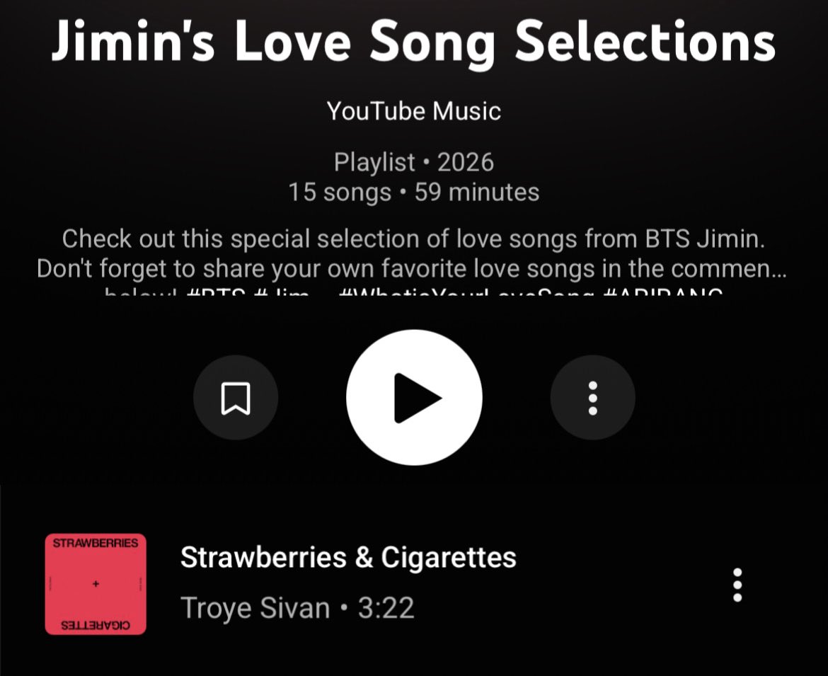 kooessesd's tweet photo. gay person: im gay

society: okay

jimin: my love song is strawberries &amp; cigarettes https://t.co/IfKtTSY7LP