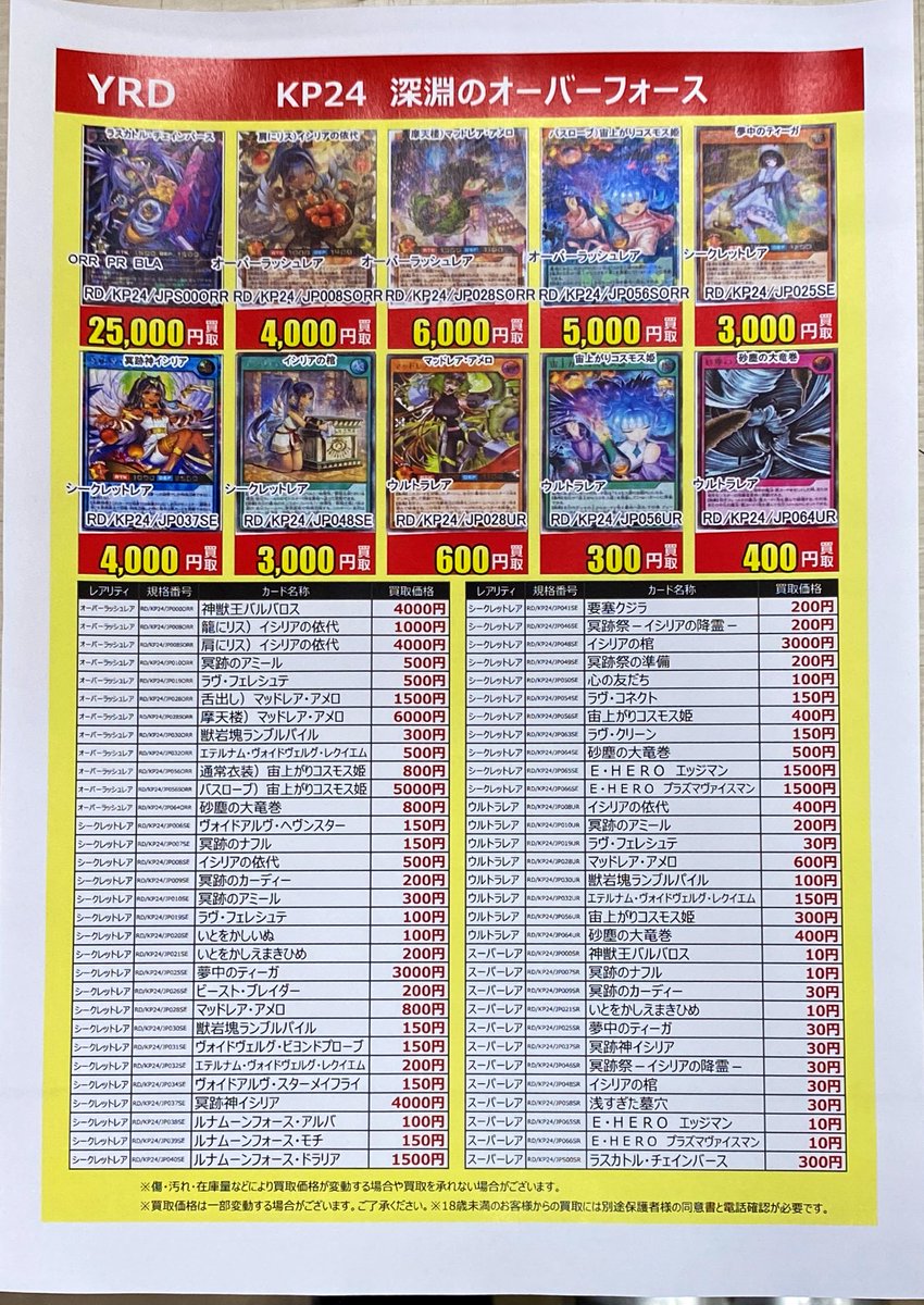 トレカ買取】 #遊戯王ラッシュデュエル #深淵のオーバーフォース 買取