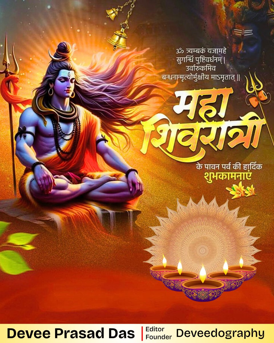 Seeking the blessings of the Adiyogi on this auspicious night of Maha Shivratri. May Lord Shiva guide us from darkness to light. Om Namah Shivaya! 🕉️

#Mahashivratri2026 
#HarHarMahadevॐ 
#shivshambhu 
#blessed
#Adiyogi