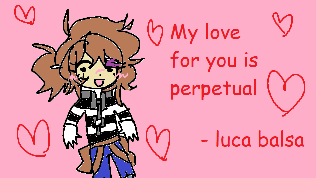 [337] Luca's here to wish you a happ valentines day !!! yaaaay! ⛓️