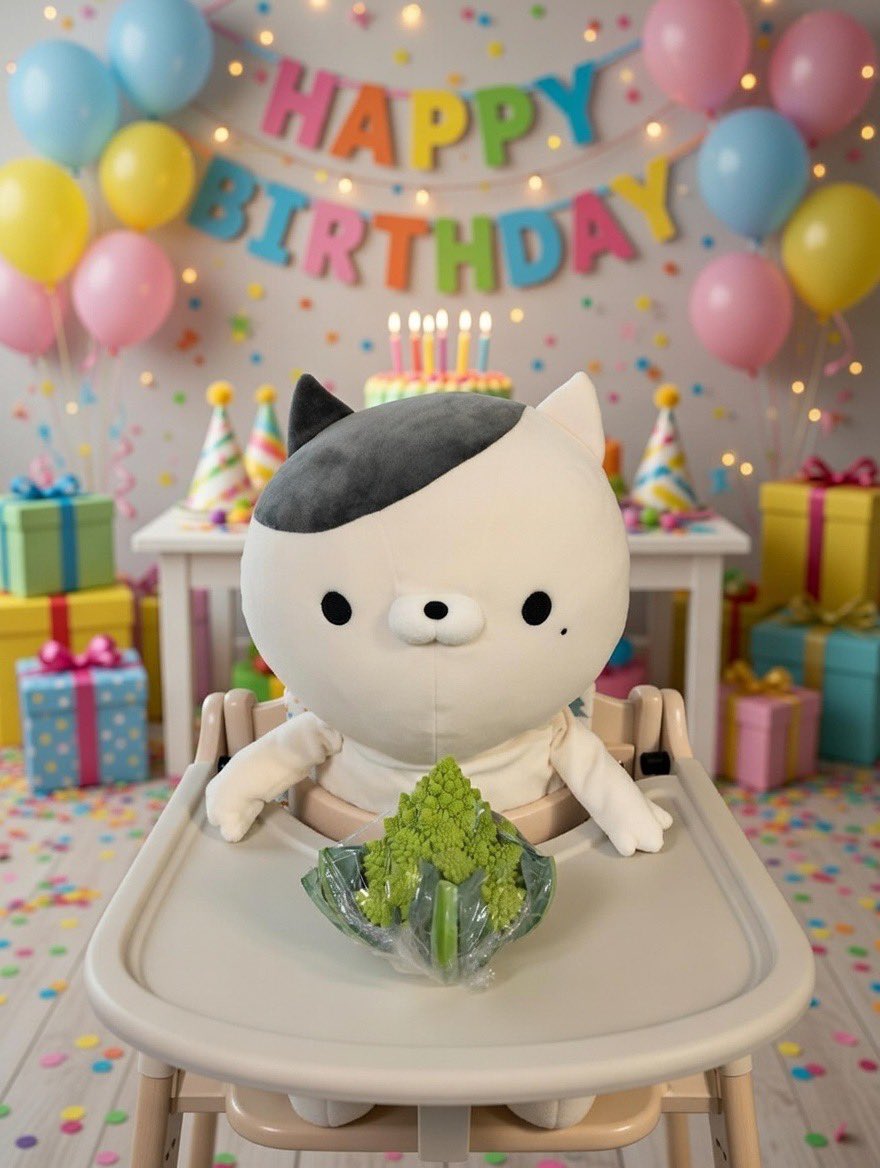 tabtab96be's tweet photo. 伊豆くんお誕生日おめでとう🎉

素敵なパーティーですって？grokさんの力です。本当すごいですね。私が用意したのは生のロマネスコだけです🤣

#おかえり園田くん
#伊豆くんおめでとう https://t.co/eGfOiTNt00