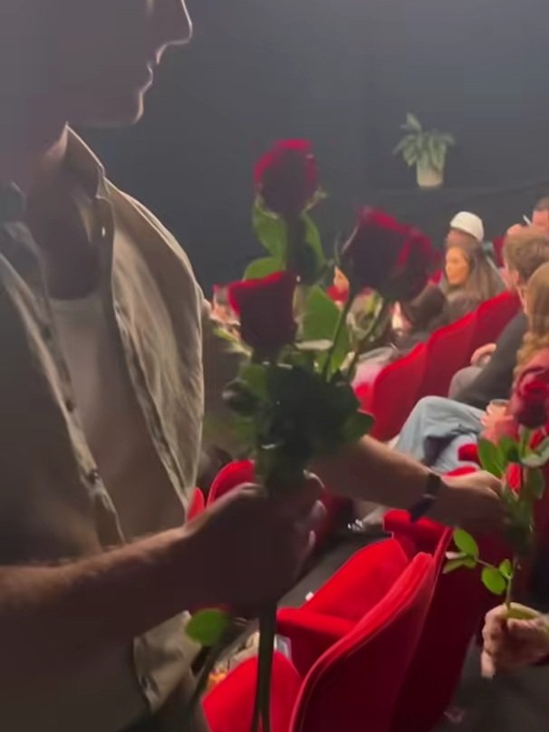 dollspoet's tweet image. glen powell giving out roses for valentine’s day premieres has to be the cutest thing ever 😭
 
2023                                                    2026