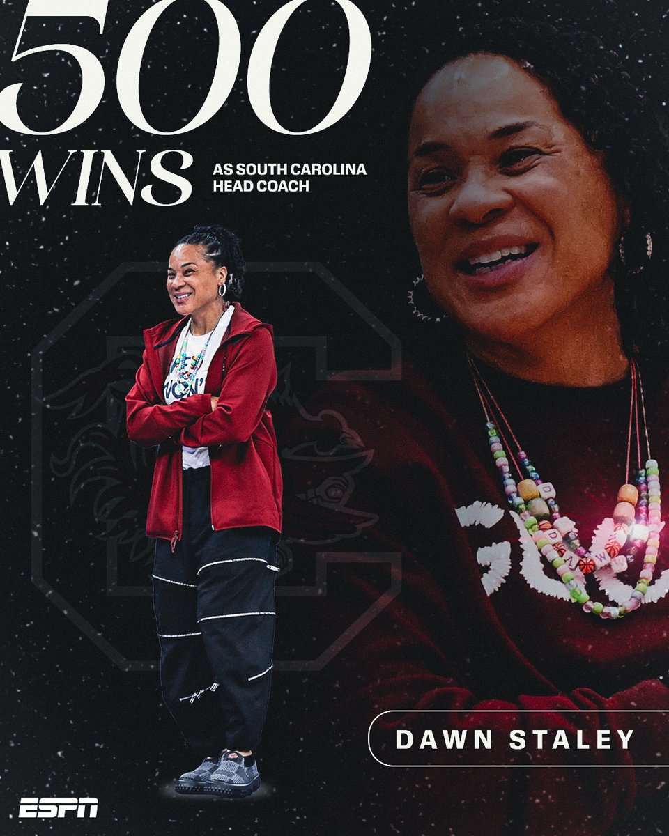 DAWN STALEY NOTCHES HER 500TH WIN WITH SOUTH CAROLINA ‼️