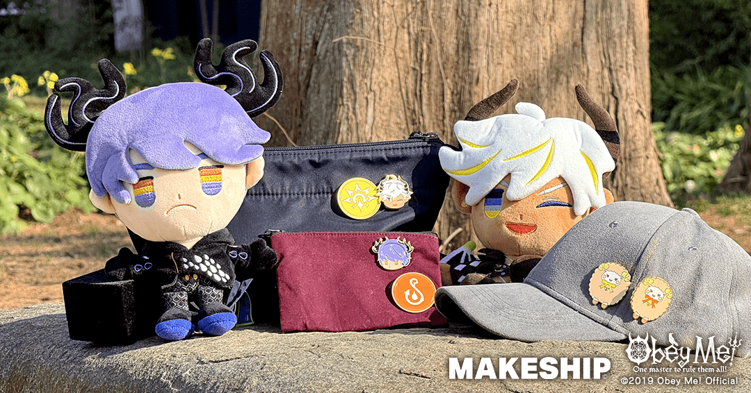 Mammon: Heh, my pin badge is pretty amazing. Just puttin' it on somethin' makes it look rocking! Even your most high-class stuff will get even fancier.
Leviathan: My pin badge is just as good! It's simple but cool design is perfect for showing everyone who your favorite is no