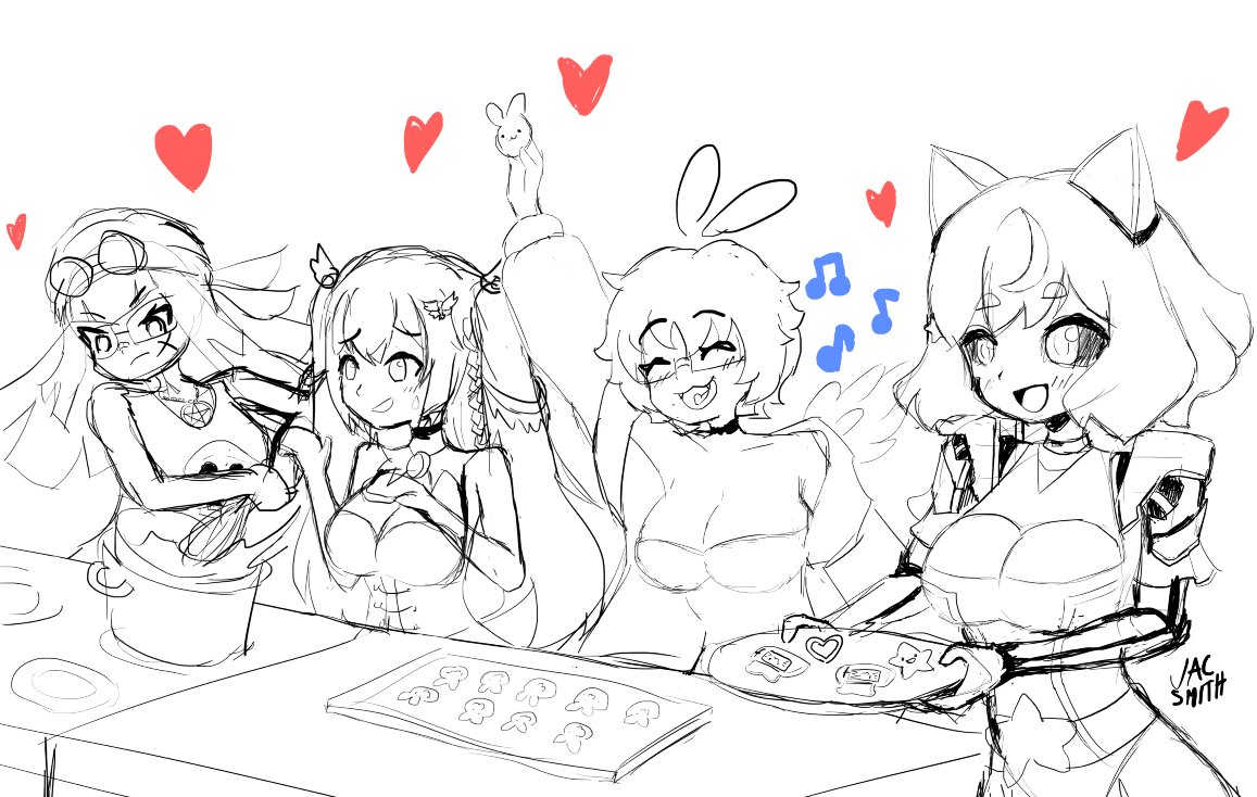 Jac_521's tweet photo. Feliz San Valentín! Ojalá hayan pasado bonito, ahí va un boceto de las vtubas más grandes de Bolivia
#Ztaellart #azurapyon #roxyllust #MekARTnicos https://t.co/FPSLpBpWeI